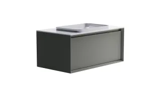 Тумба с раковиной Astra-Form Фрейм 4631177713941 100 см серый матовый